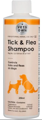 Vets Own Shampoo Tick &amp; Flea 250ml