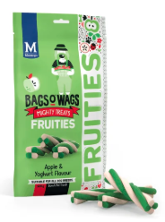 Montego Bags O' Wags Fruities Apple &amp; Yoghurt 120g